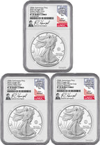 2025 250th Anniversary Armed Forces Privy Silver Eagle 3-Coin Set AR NGC  PF70 Harrigal