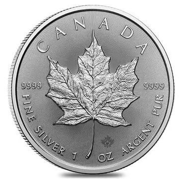 2025 1 oz Canadian Silver Maple Leaf Coin BU
