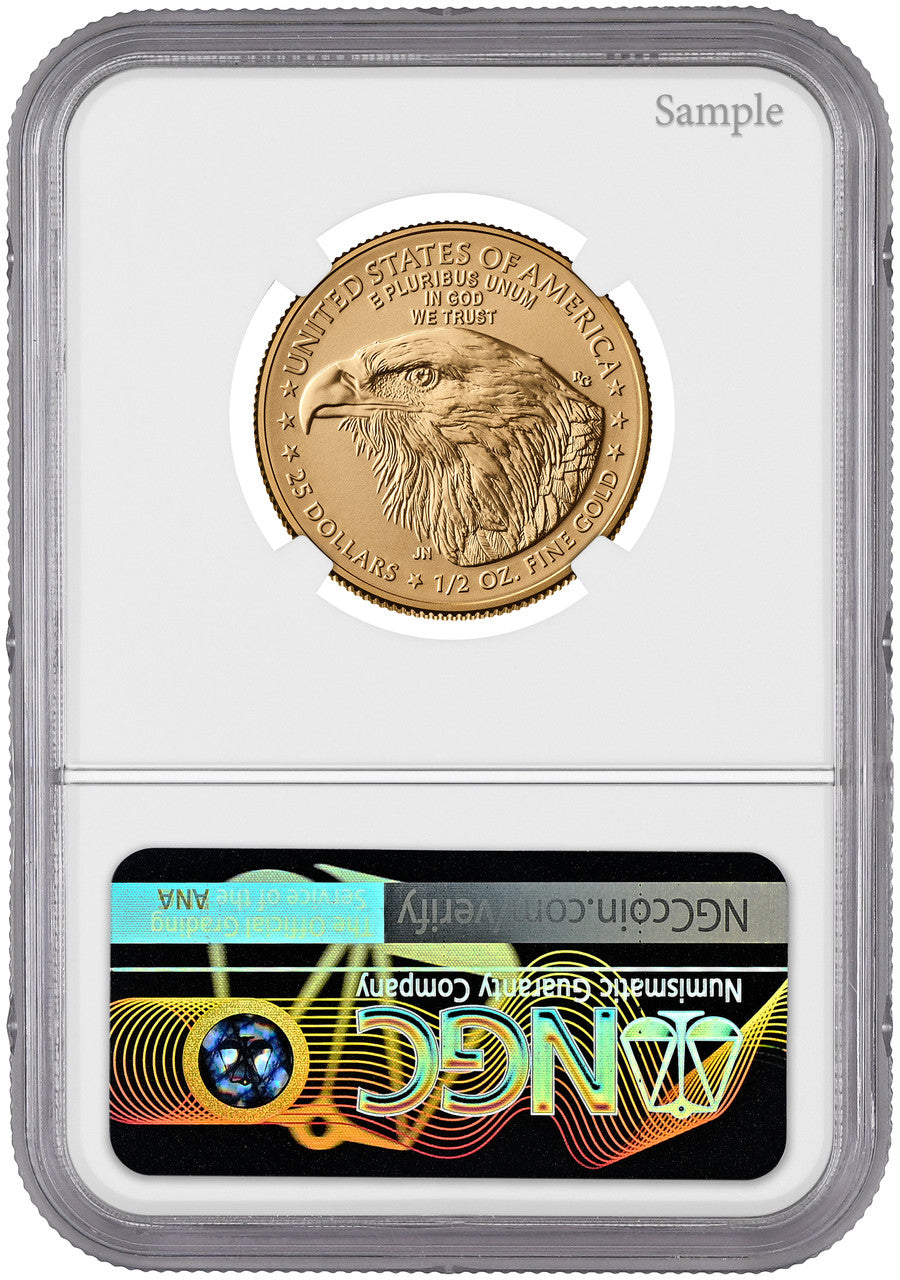 2026 1/2 oz American Gold Eagle First Day of Issue NGC MS70