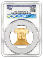 2026-P Freedom Ringing Liberty Bell 1/2 oz Gold Coin CAC PR70 Battlefield