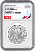 2026-W $100 Platinum Eagle Declaration of Independence 250 FDI NGC PF70