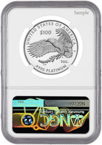 2026-W $100 Platinum Eagle Declaration of Independence Canon FDI NGC PF70