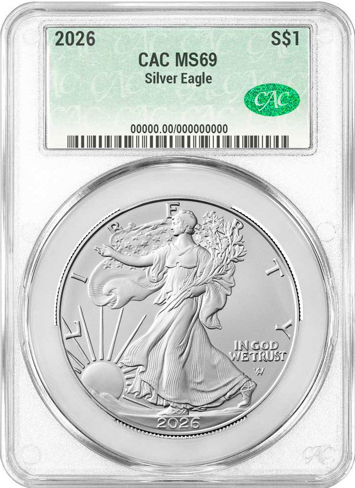 1986-2026 American Silver Eagle 42-pc Set CAC MS69 (3 New CAC Boxes)