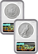 2026-W Morgan and Peace Dollar Enhanced 2-Coin Set NGC MS70 AR Congress 250 Label