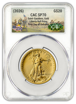 2026 1907 Saint-Gaudens High Relief $20 Gold Coin FDD CAC SP70 Battlefield
