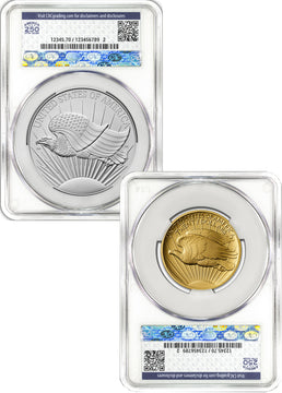2026 1907 Saint-Gaudens High Relief $20 Gold Coin & Silver Medal Set FDD CAC SP70/MS70 Battlefield