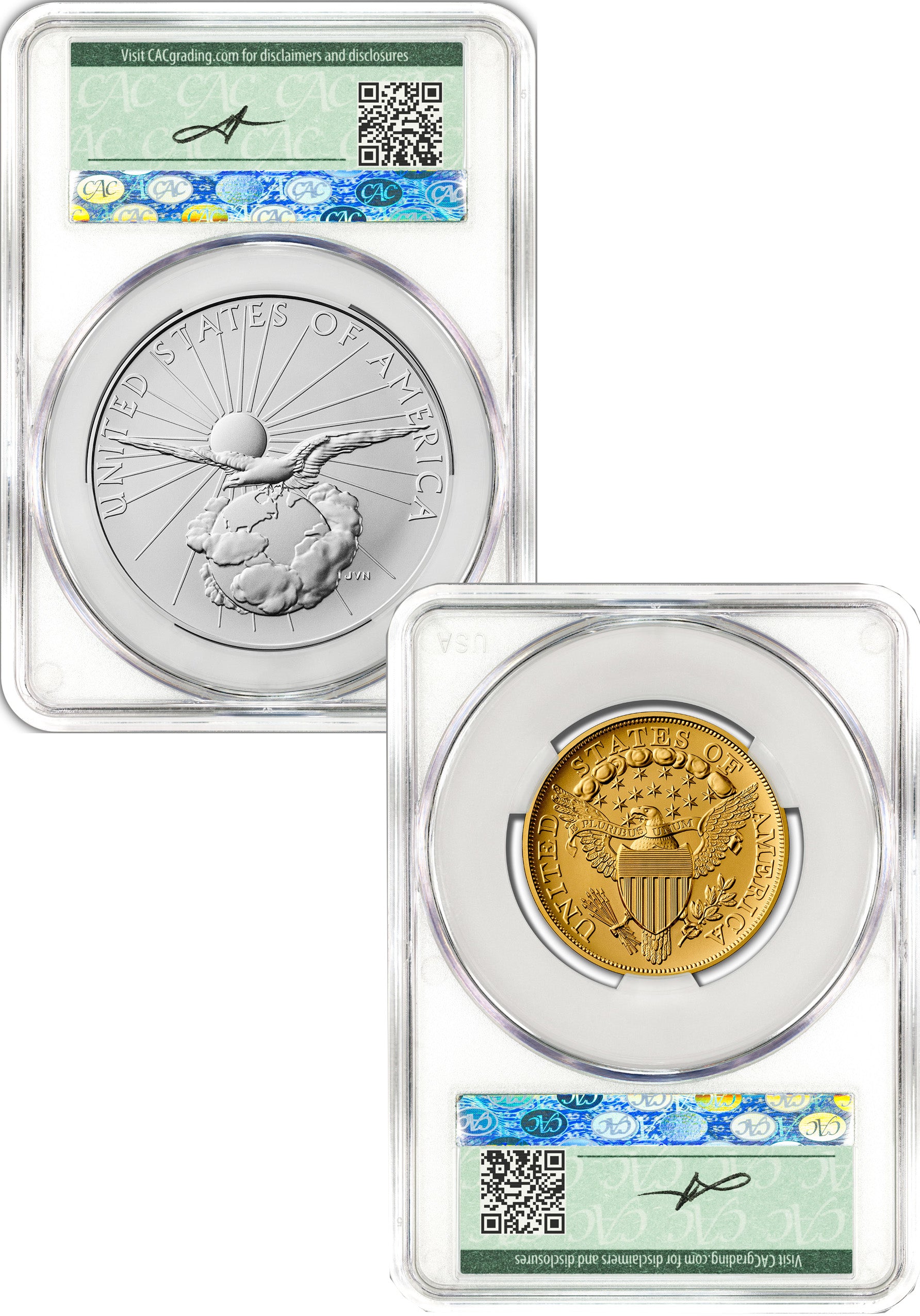 2026 Best of the Mint 1804 Draped Bust Gold Coin & Silver Medal Set FDD CAC SP70/MS70 Founders