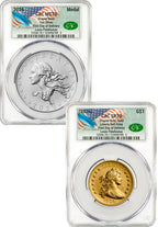 2026 Best of the Mint 1804 Draped Bust Gold Coin & Silver Medal Set FDD CAC SP70/MS70 Founders