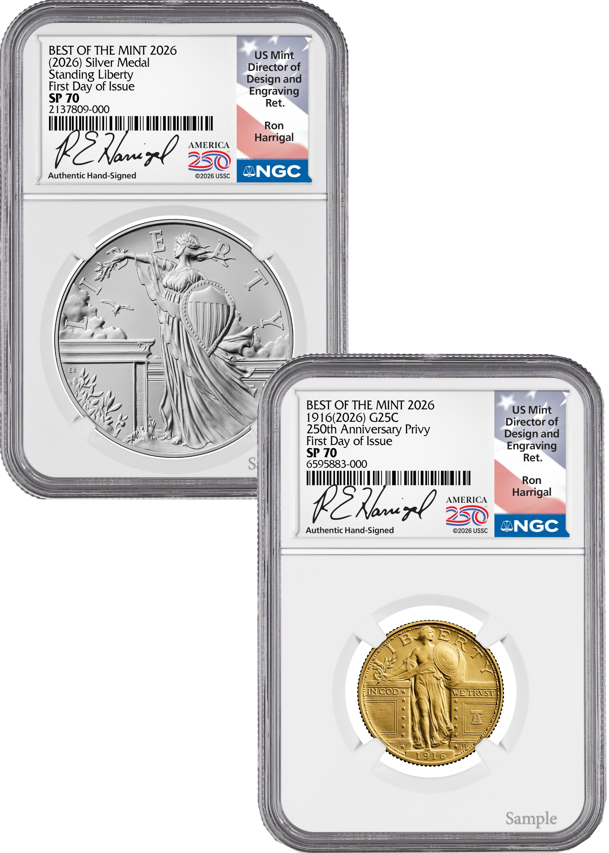 クリエーヌ ブリディエ 26点セット 2026 Best of the Mint 1916 Gold Standing Liberty Quarter & Silver