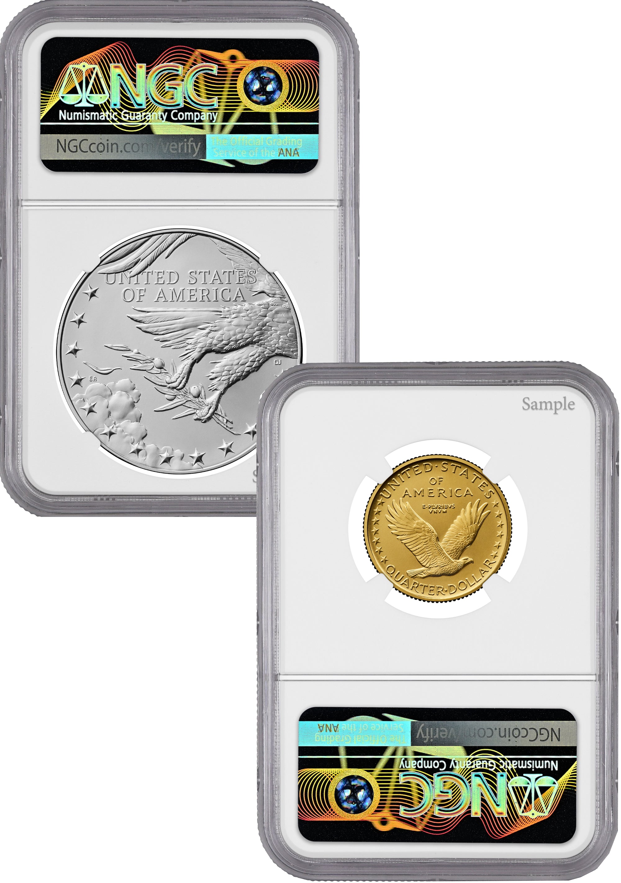 2026 Best of Mint 1916 Standing Gold Liberty Quarter & Silver Medal Set AR NGC SP70 Hancock