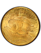 Random Date 1908-1932 Saint-Gaudens (With Motto) $20 Gold Double Eagle AU