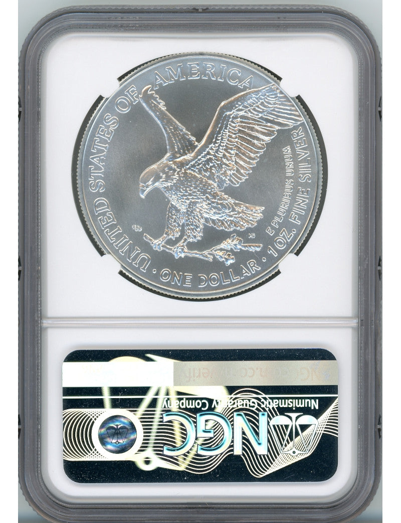 2021 American Silver Eagle Type 2 At Dusk & Dawn 35th Anniversary 214th NGC MS69