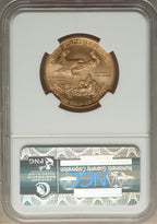 2010 $25 Half-Ounce Gold Eagle NGC MS70