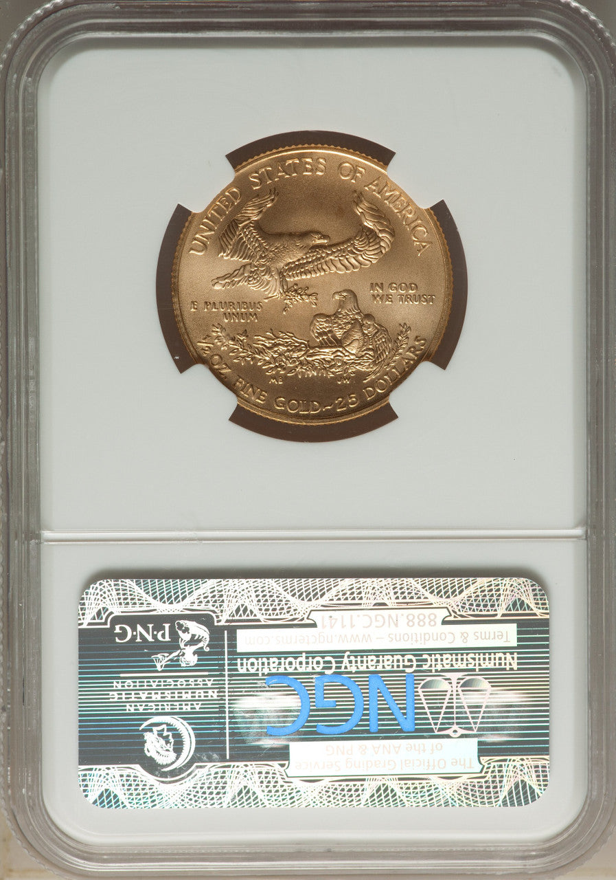 2010 $25 Half-Ounce Gold Eagle NGC MS70
