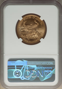 2009 $25 Half-Ounce Gold Eagle First Strike Mike Castle NGC MS70