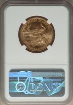 2009 $25 Half-Ounce Gold Eagle First Strike Mike Castle NGC MS70