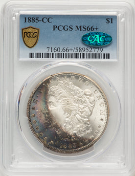 1885-CC CAC Morgan Dollar PCGS MS66+