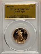 2002-W $10 Quarter-Ounce Gold Eagle PCGS MS70