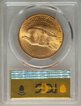 1908 $20 NO MOTTO Saint-Gaudens Double Eagle PCGS MS65+