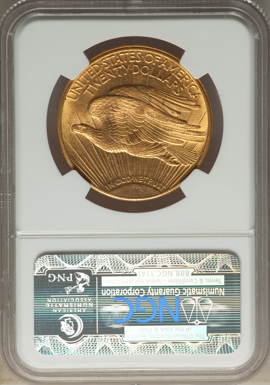 1913-D $20 Saint-Gaudens Double Eagle NGC MS61