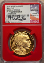 2016-W $50 Buffalo First Day of Issue NGC PF70