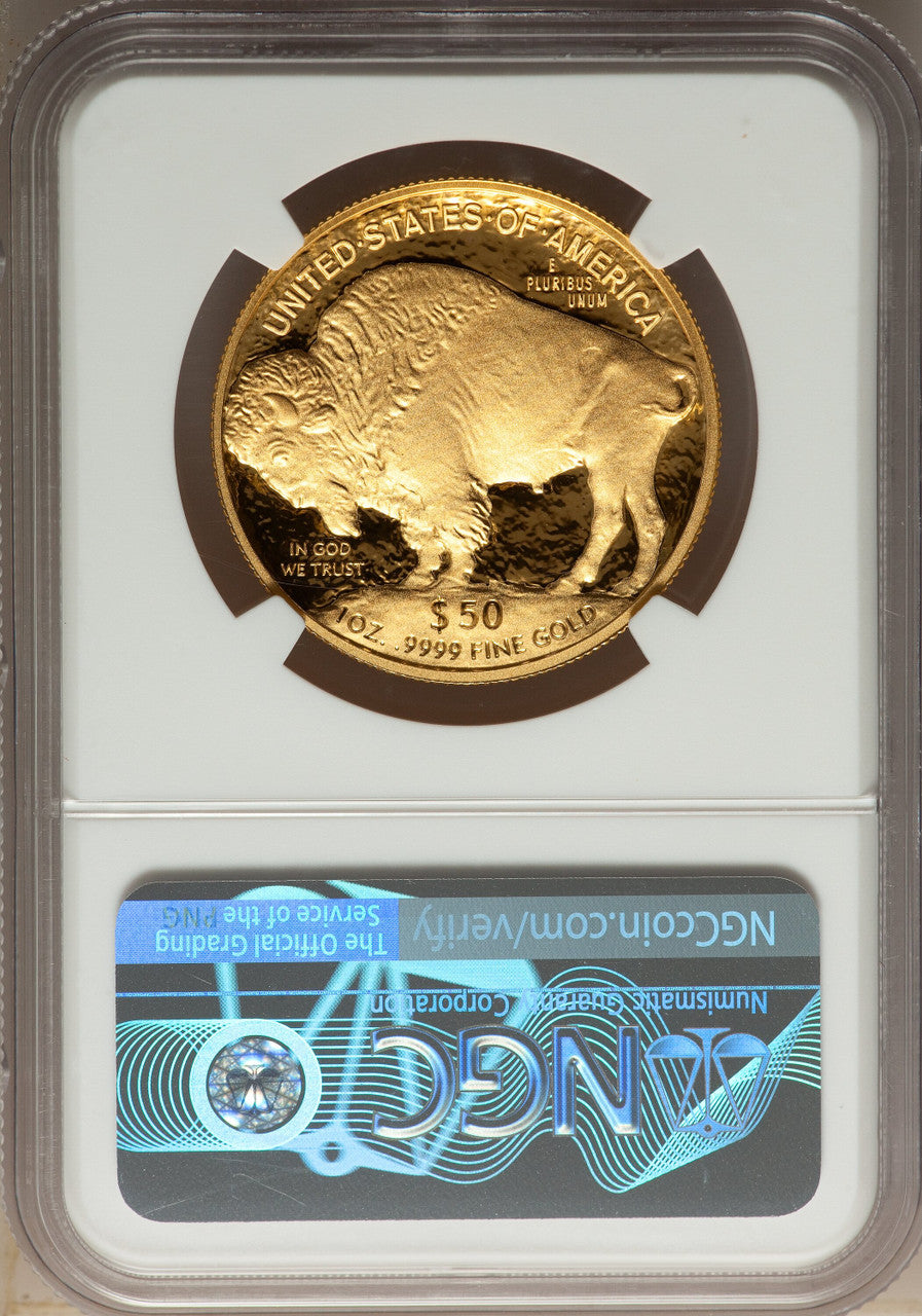 2019-W $50 One-Ounce American Buffalo .9999 Fine Gold NGC PF70