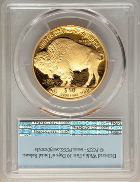 2019-W $50 One-Ounce American Buffalo .9999 Fine Gold First Strike PCGS PR70