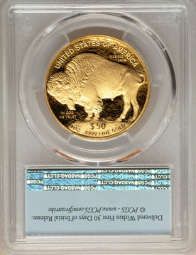 2019-W $50 One-Ounce American Buffalo .9999 Fine Gold First Strike PCGS PR70
