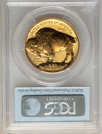 2013-W $50 One-Ounce Gold Buffalo Reverse Proof Chicago ANA PCGS PR70
