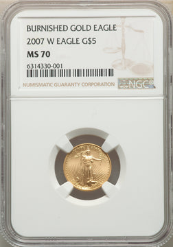 2007-W $5 Tenth-Ounce Gold Eagle NGC MS70