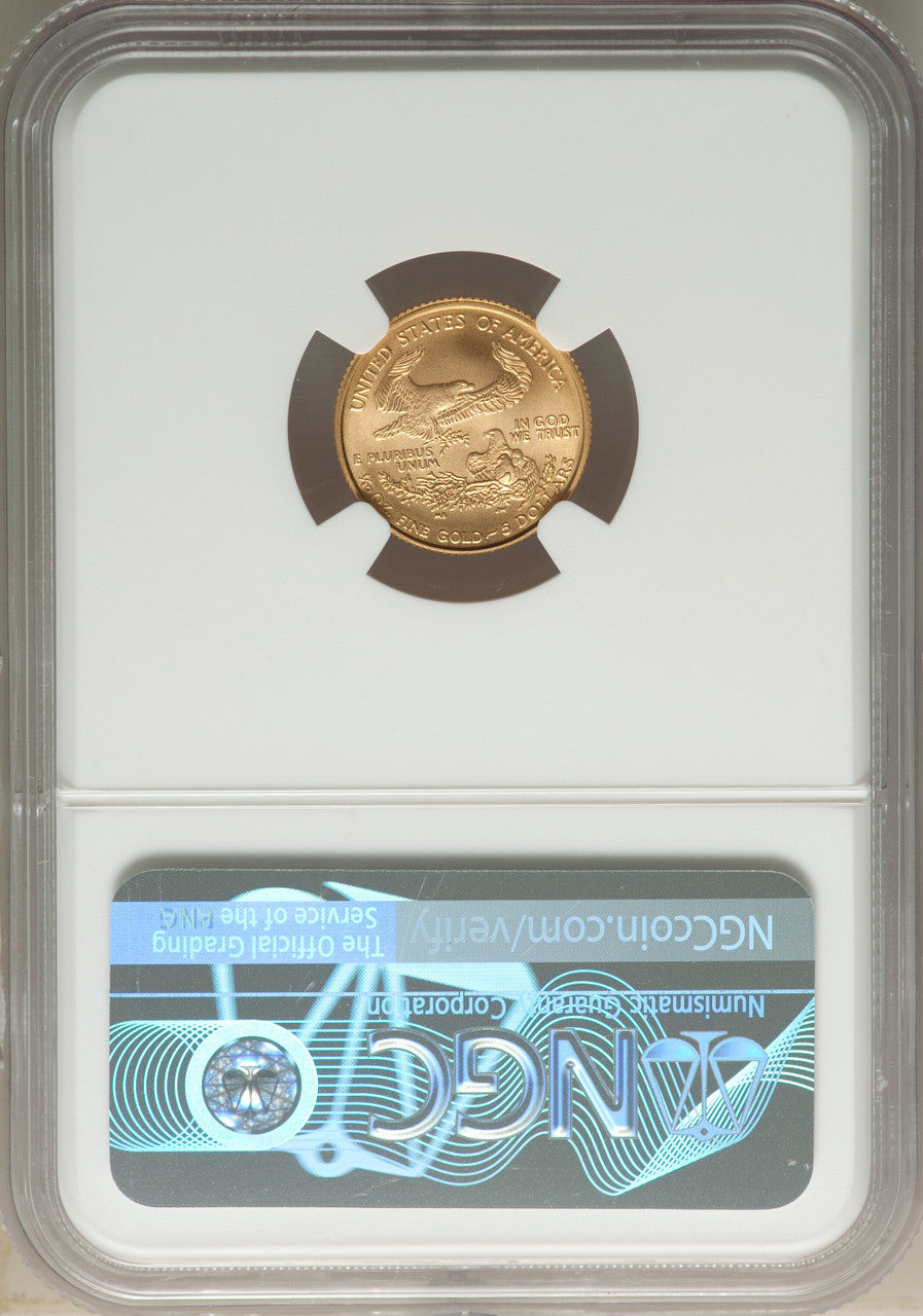 2007-W $5 Tenth-Ounce Gold Eagle NGC MS70