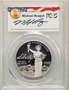 2019-W $100 One-Ounce Platinum Eagle Liberty Michael Reagan PCGS PR70