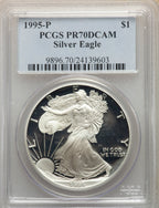 1995-P S$1 Silver Eagle PCGS MS70