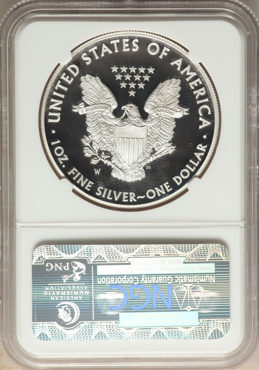 2014-W S$1 Silver Eagle First Strike NGC MS70