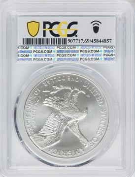 2021 American Silver Eagle Type 2 At Dusk & Dawn 35th Anniversary 252nd PCGS MS69