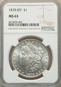 1878 8TF S$1 Morgan Dollar NGC MS63