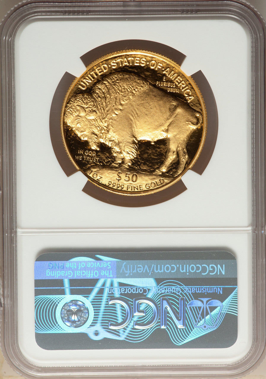 2006-W $50 One-Ounce Gold Buffalo .9999 Fine Gold NGC PF70