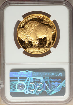 2007-W G$50 One-Ounce Gold Buffalo .9999 Fine Gold NGC PF70