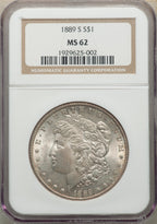 1889-S S$1 Morgan Dollar NGC MS62