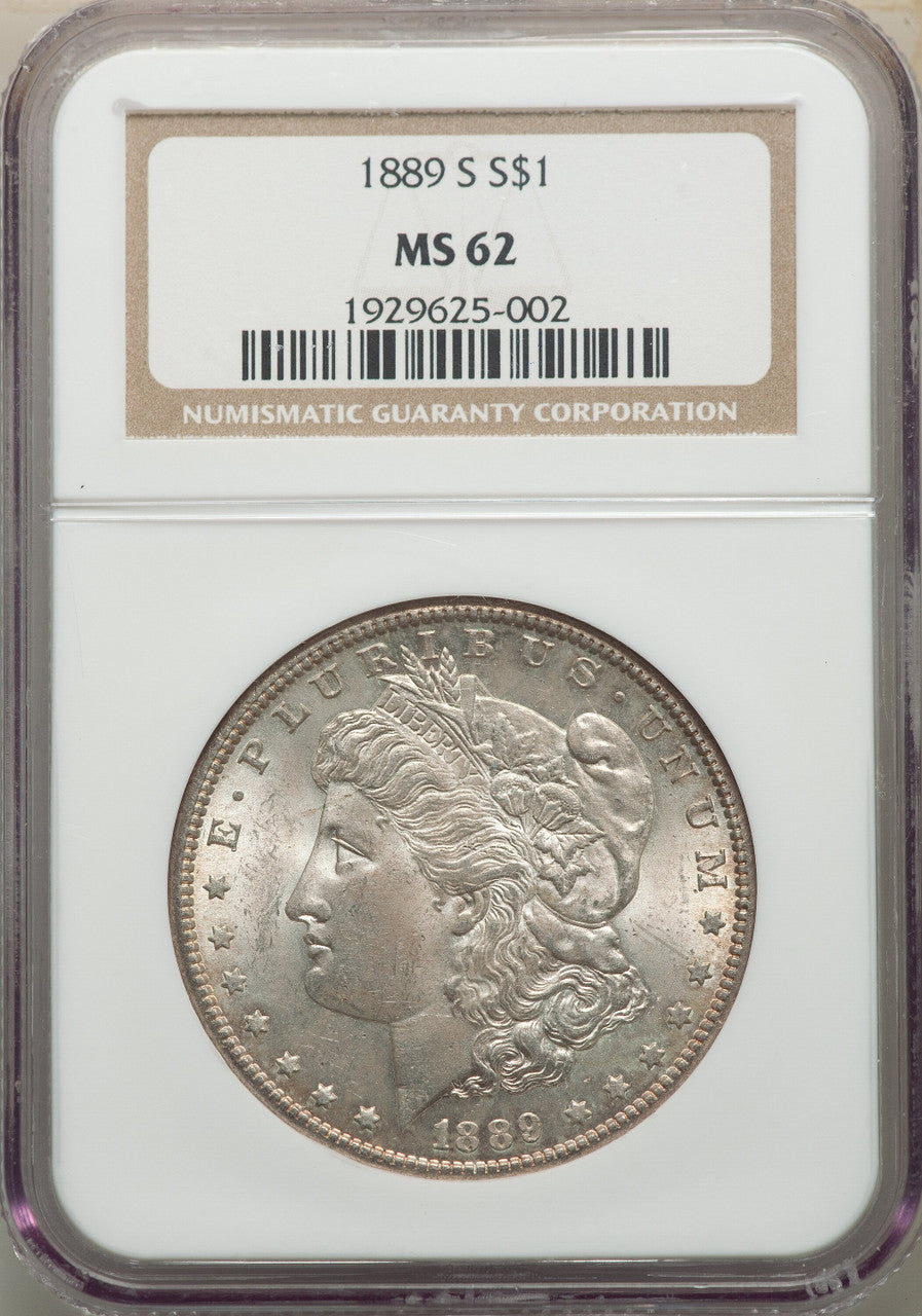 1889-S S$1 Morgan Dollar NGC MS62