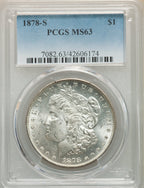 1878-S S$1 Morgan Dollar PCGS MS63