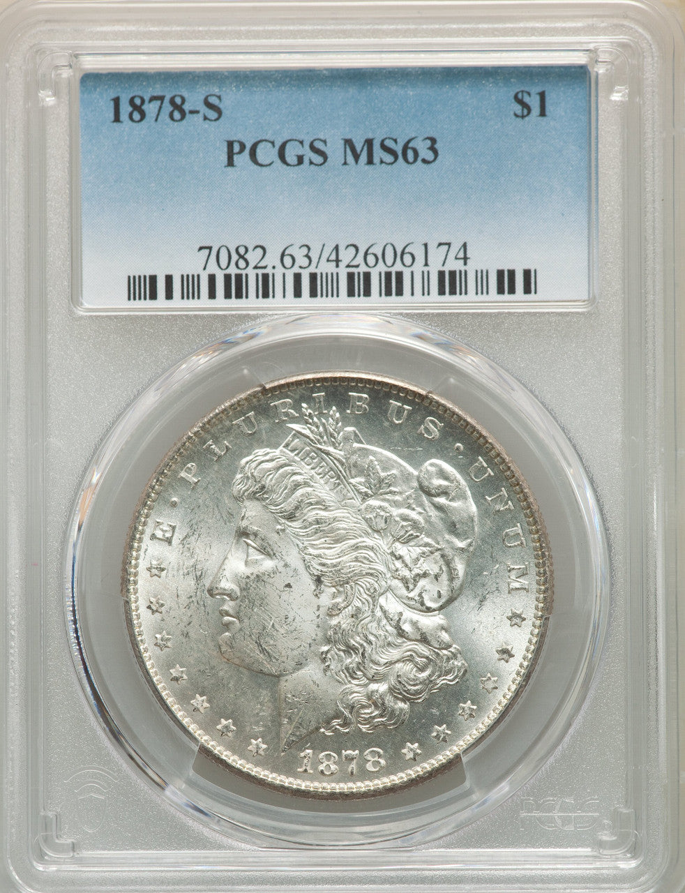 1878-S S$1 Morgan Dollar PCGS MS63