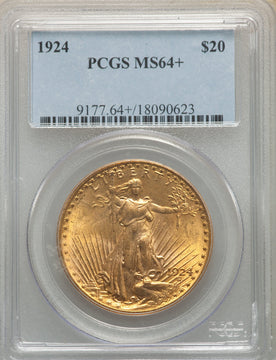 1924 $20 Saint Saint-Gaudens Double Eagle PCGS MS64+