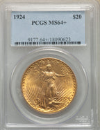 1924 $20 Saint Saint-Gaudens Double Eagle PCGS MS64+