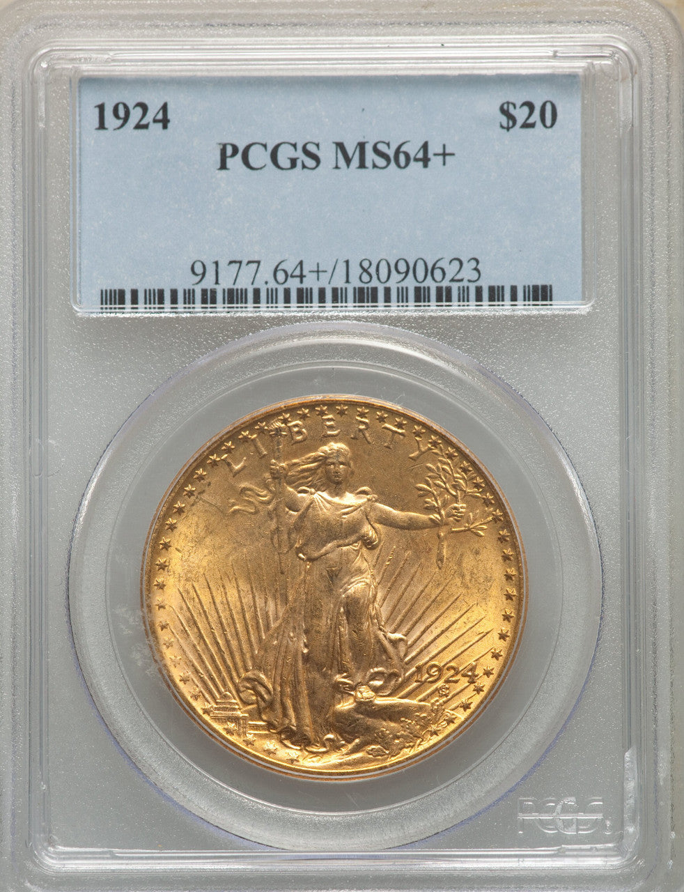 1924 $20 Saint Saint-Gaudens Double Eagle PCGS MS64+