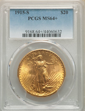 1915-S $20 Saint-Gaudens Double Eagle PCGS MS64