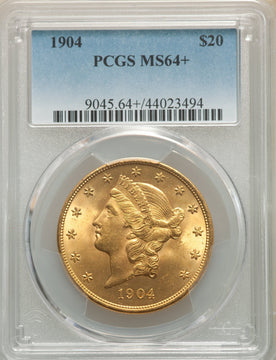 1904 $20 Liberty Liberty Double Eagle PCGS MS64+