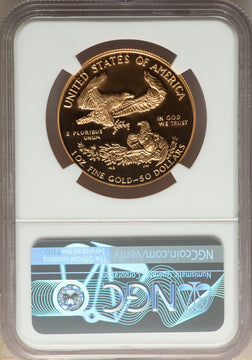 1990-W $50 One-Ounce Gold Eagle NGC PF70