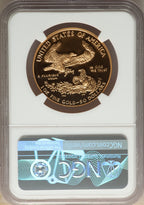 1990-W $50 One-Ounce Gold Eagle NGC PF70