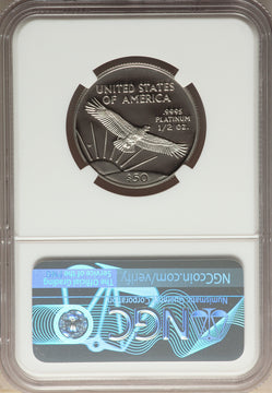 1997-W $50 Half-Ounce Platinum Eagle NGC PF70